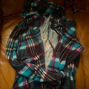 Flannel w/ hoodie